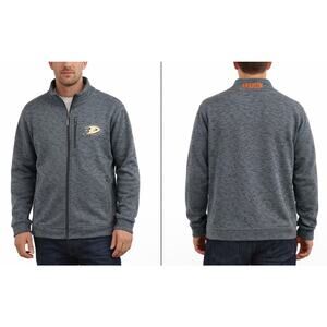 NHL Anaheim Ducks Full Zip Jacket Gray Official Licensed Hockey Jacket Men’s XL